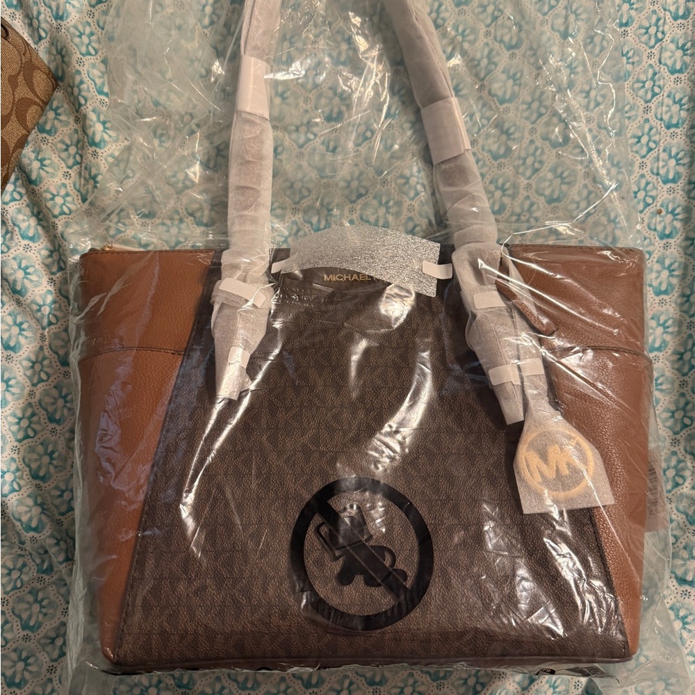 Michael Kors Brown Leather Tote
